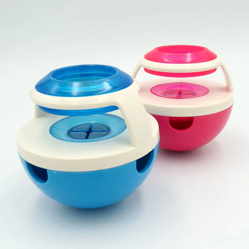 

Dog Treat Trainning Chew Food Dispenser Toy Slow Feed Ball Interactive Toys Food Dispensing Pet Gift Shaking Food Leakage Ball