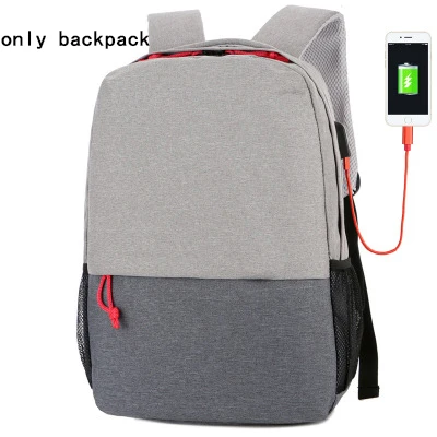 Style 1 gray Нейлоновый рюкзак для путешествий с usb зарядкой, женские и мужские рюкзаки, устойчивые к царапинам, сумка для ноутбука 13, 14, 15, 15,6 дюймов, большие сумки для ноутбуков - Цвет: Style 1 gray