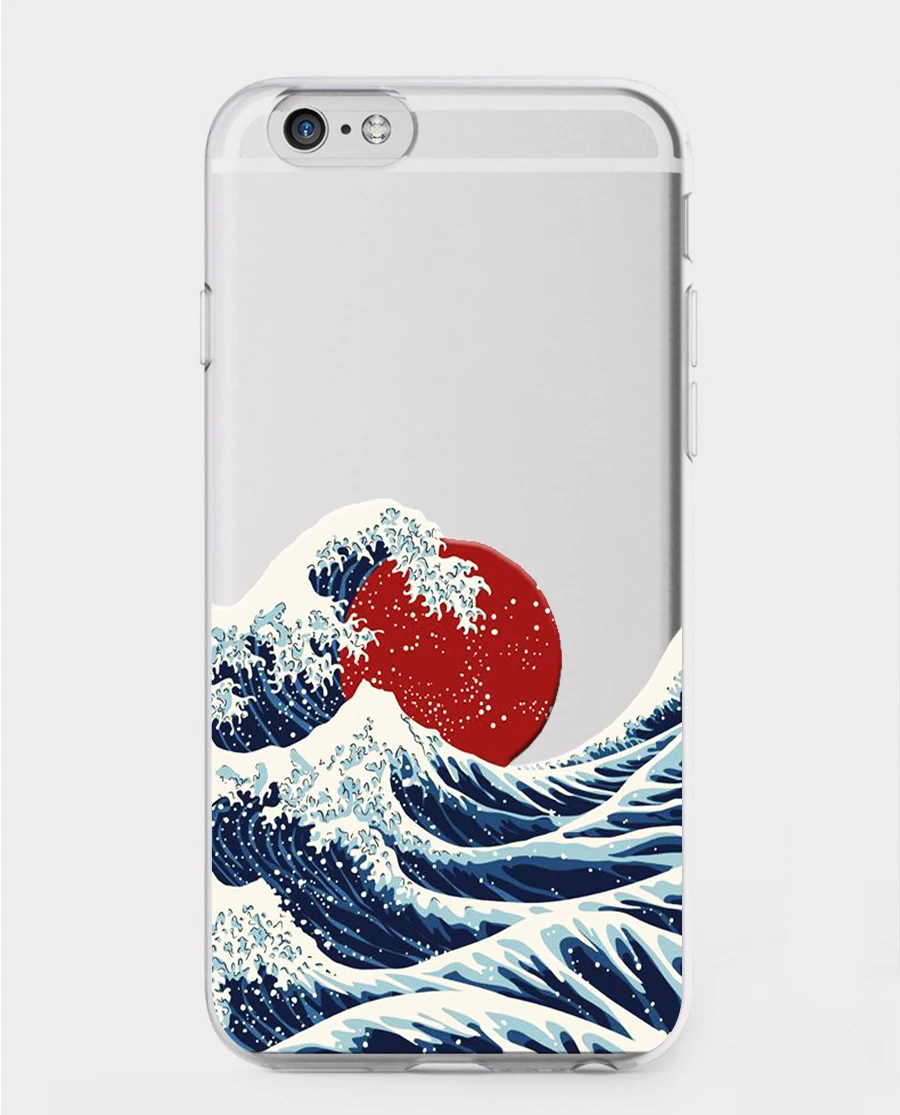 DK Great Wave off Kanagawa японский мягкий силиконовый прозрачный чехол для телефона для iphone 11Pro MAX 6 6s 7 8plus 5S X XS XR XSMax - Цвет: 2537