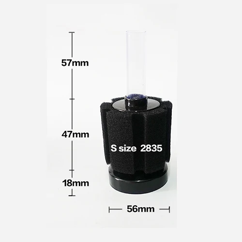 S size 2835 Практичная биохимическая губка, фильтр для аквариума XY-2836 2835 для аквариума пруда, воздушный насос, фильтр для фильтрации пены, аксессуары для аквариума - Цвет: S size 2835