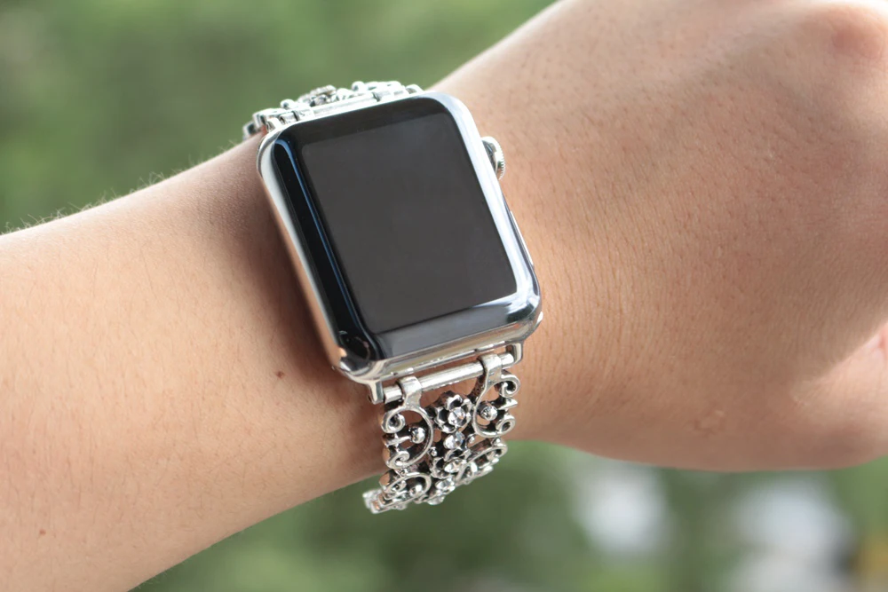 Браслет цепочка URVOI из нержавеющей стали для apple watch 6 SE 5 4 3 2 1|Ремешки часов| |
