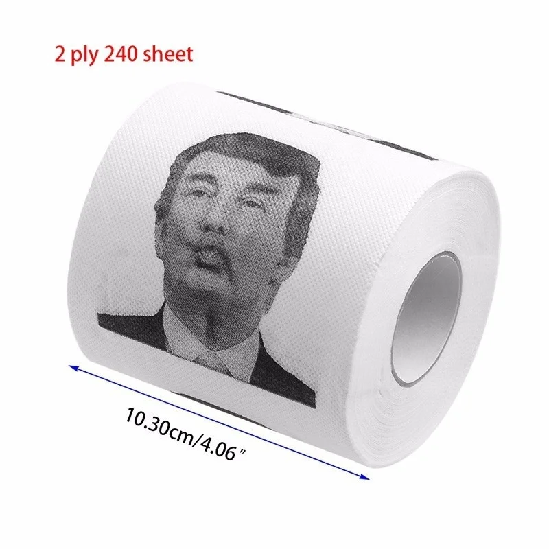 Туалетная бумага MINCH с Дональдом Трампом туалетная рулон бумаги лицом Трампа