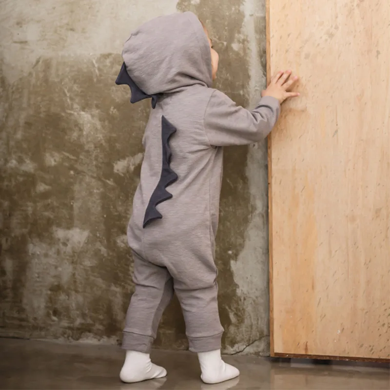 Детский хлопковый комбинезон с капюшоном длинным рукавом|baby rompers newborn|hooded baby