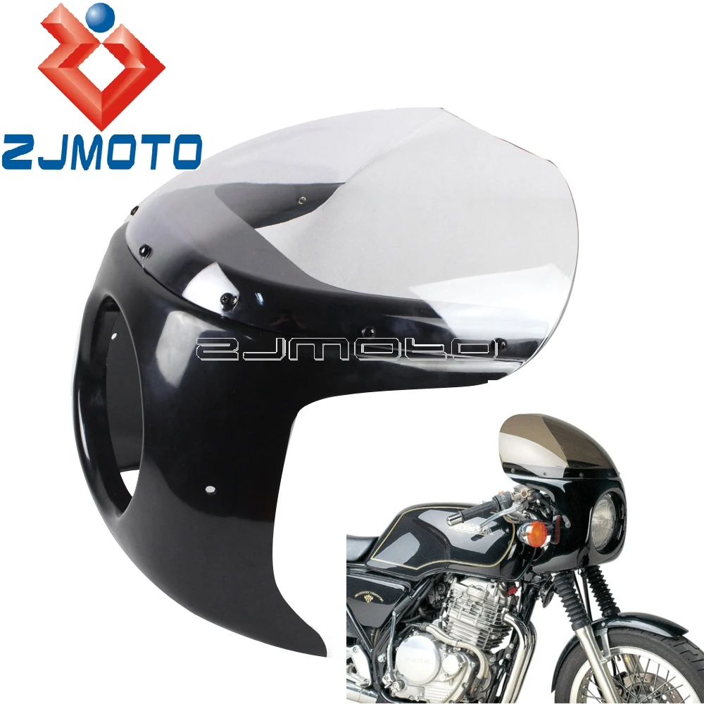 Мотоцикл " фара обтекатель Ретро Кафе Racer обтекатель лобовое стекло для Honda CB CM CL GL CX SL передняя фара обтекатель Крышка