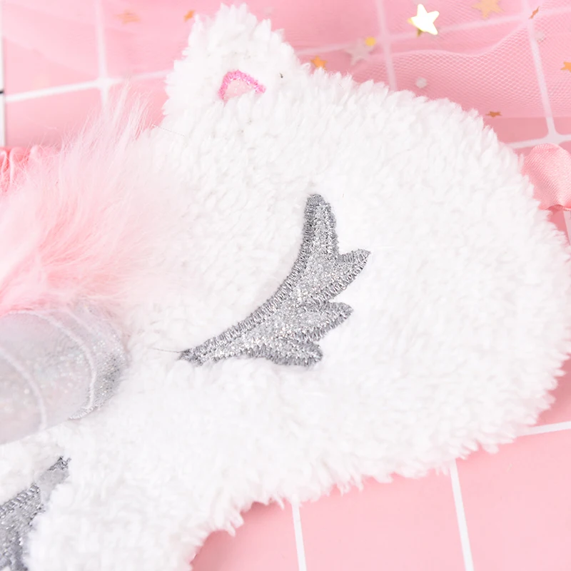 1 шт. симпатичная маска для сна в виде единорога девочек детей подростков