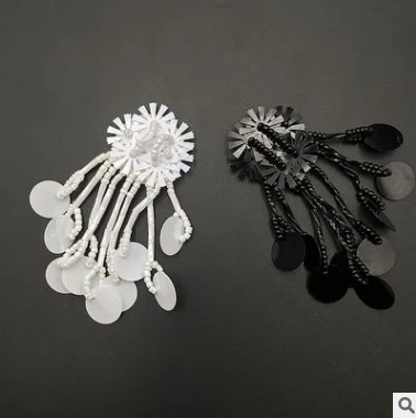 Multi-color Hand-beaded Accessories Snowflake Sequins Beaded flower Clothing Decoration Patch Shoes Cloth Stickers | Дом и сад