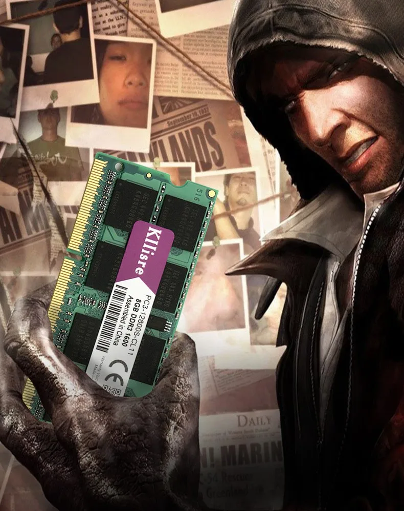 Kllisre DDR3 8GB 1333MHz 1600Mhz 204-Pin ноутбук ram SO-DIMM память ноутбука