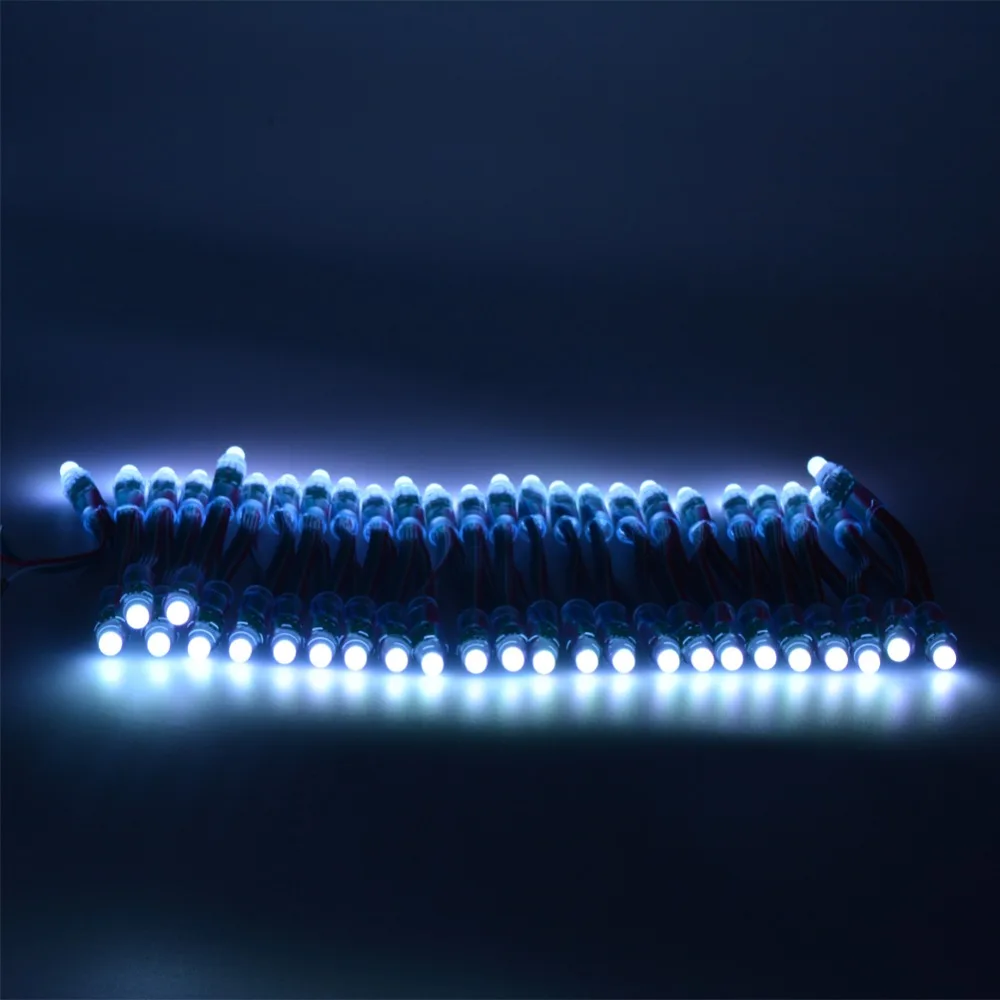50 шт. DC 5 V/12 V 12 мм F8 светодиодный пиксельный rgb модуль света IP68 Водонепроницаемая светодиодная лента RGB