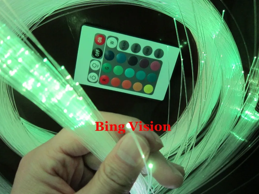 2 м 200 шт. 1.0 мм ПММА оптоволоконный звезда потолок комплект освещения, LED RGB источник света