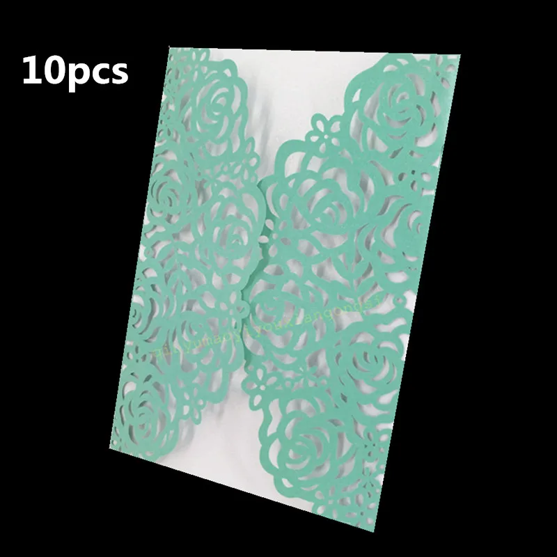 10 шт. перламутровые бумажные открытки Свадебные украшения дизайн карты