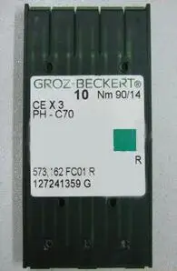 Настоящая игла для вышивки Синели Groz Beckert CEX3 PHxC70 Nm 90/14 Tajima Barudan китайские