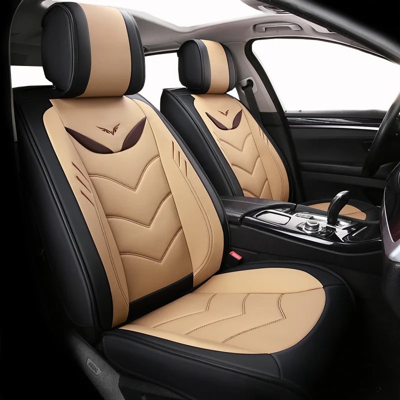 (Передние и задние) Специальные кожаные чехлы для автомобильных сидений Hyundai solaris