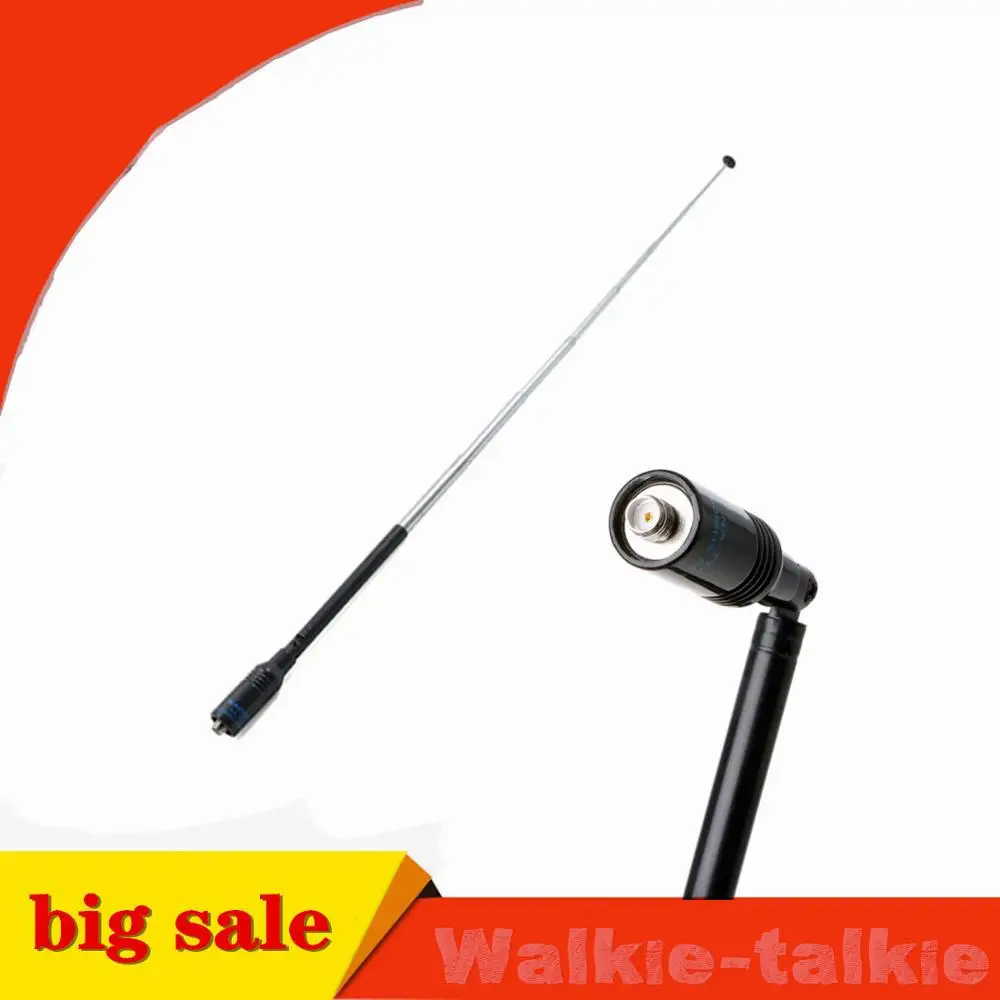 2 шт. VHF UHF подсветка телескопическая двухдиапазонная антенна для Baofeng Портативная