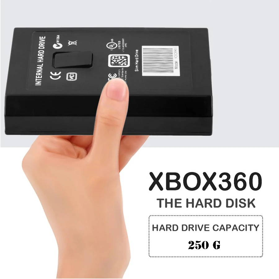 Новейший 360 тонкий 250 ГБ г жесткий диск внутренний банк данных для Microsoft Xbox Slim/ E /S
