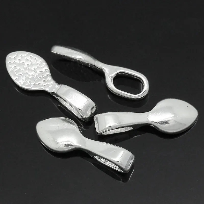 5 шт. серебристая ложка DoreenBeads 16x5 мм|glue diamonds|spoon and fork setglue laminate |