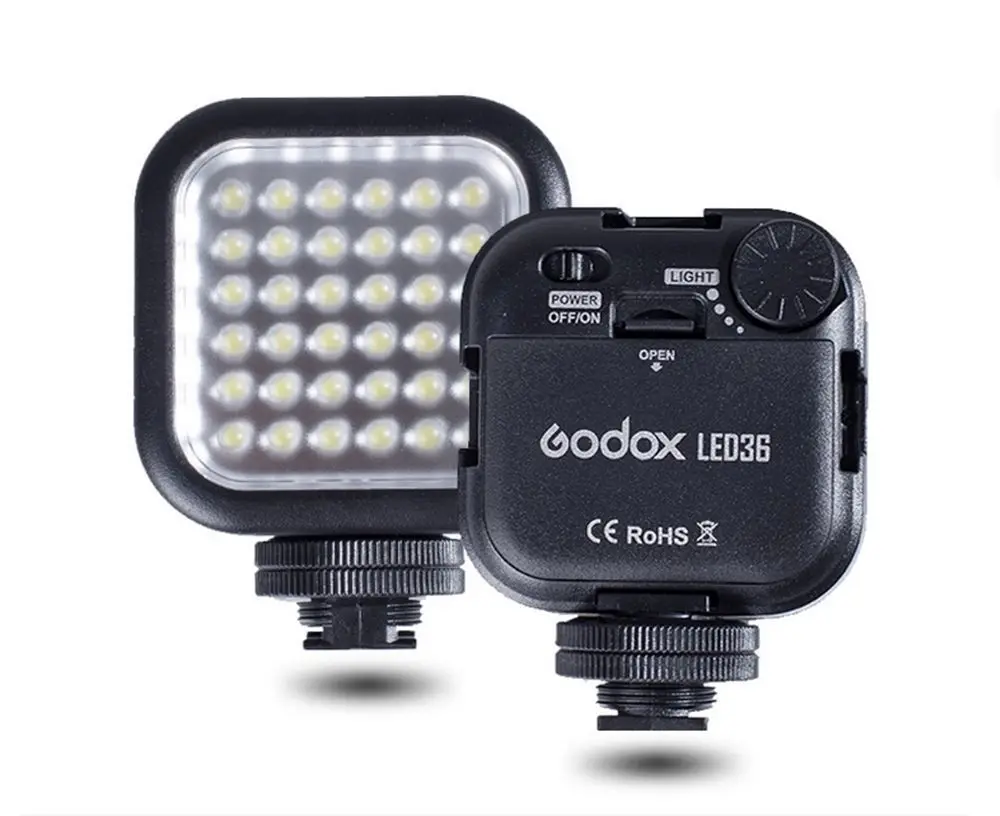 Godox светодиодный 36 светодиодный свет видео 36 светодиодные лампы фотографического освещения 5500~ 6500 K для DSLR камеры видеокамеры мини DVR