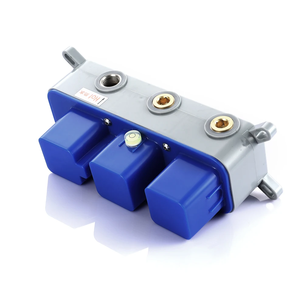 Душ контроллер горячей и холодной латуни ванной смеситель для душа черный