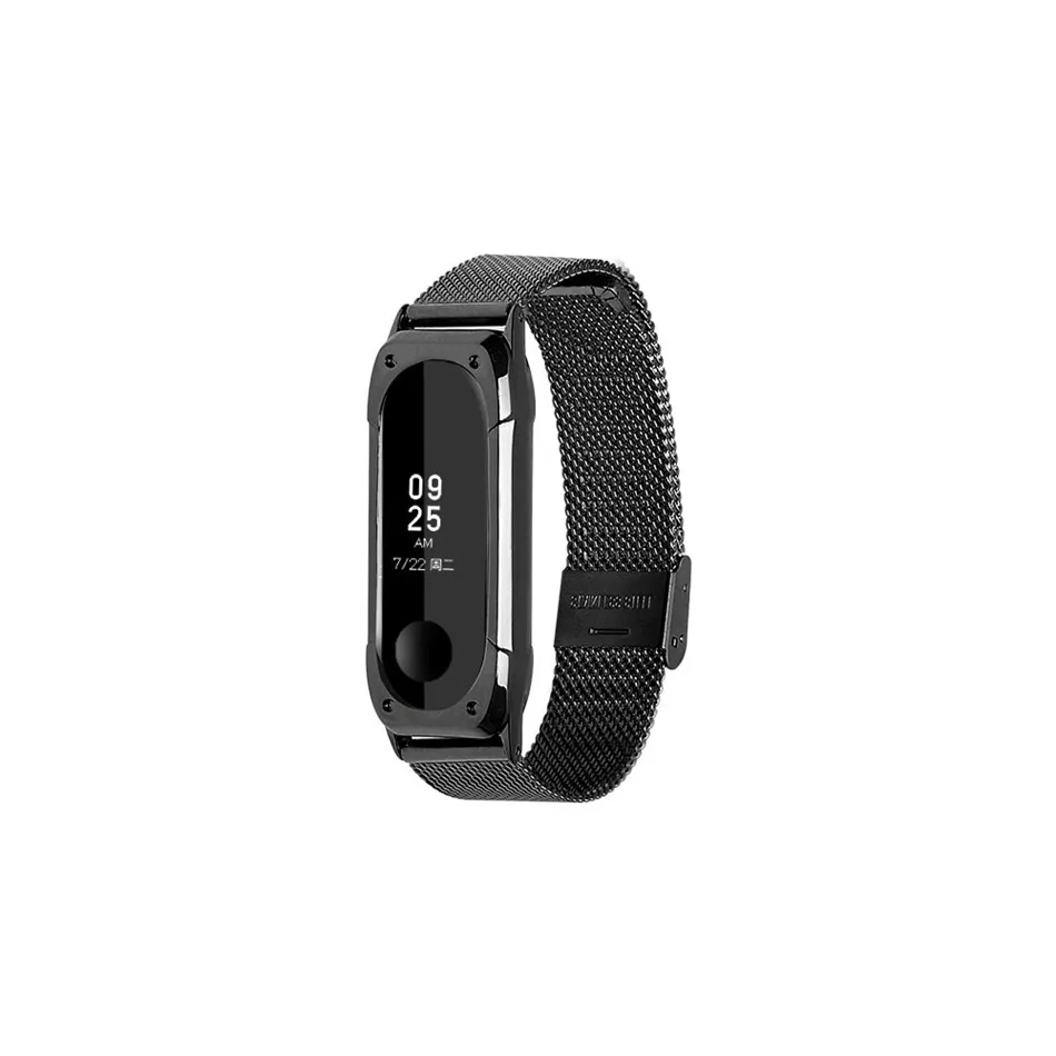 Mi Band 3 высококачественный ремешок для часов из нержавеющей стали Xiaomi