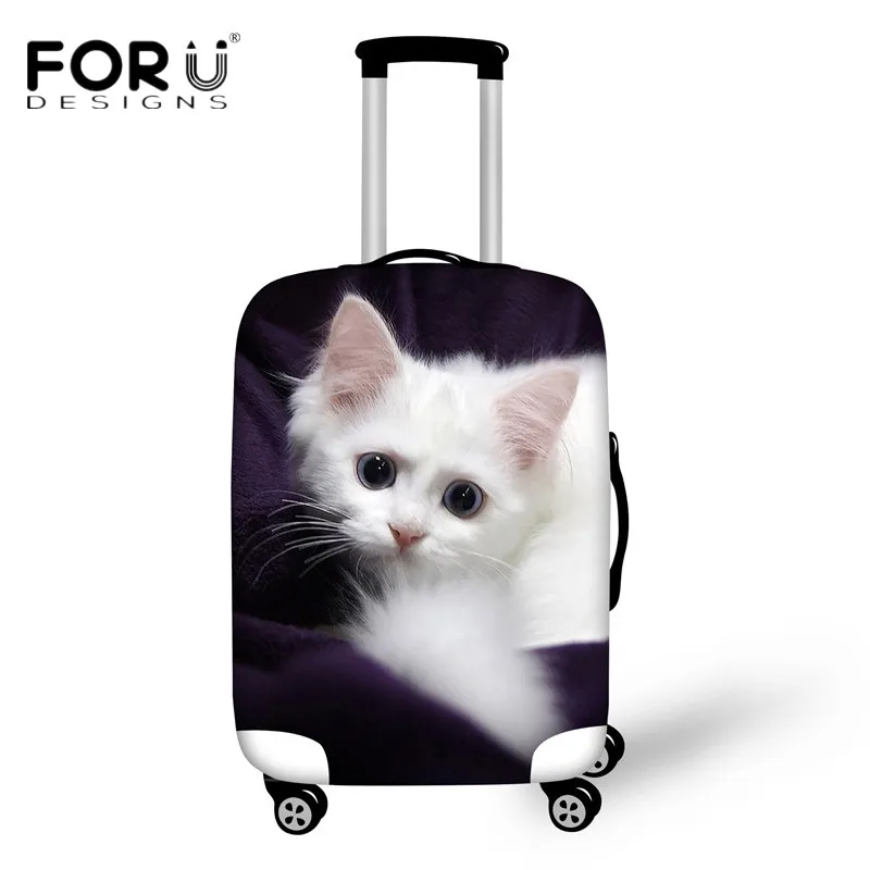 FORUDESIGNS чехол для чемодана для путешествий 18-30 дюймов Чехлы Kawaii 3D Рисунок кошки багажные защитные чехлы водонепроницаемые пылезащитные - Цвет: H1695