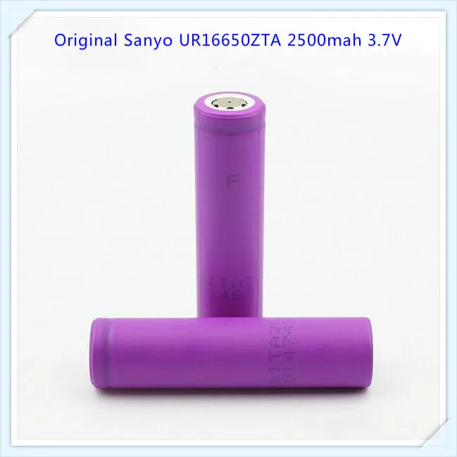 Для Sanyo UR16650ZTA 16650 2500mah 3,7 V литий-ионная аккумуляторная батарея с плоским верхом(1 шт