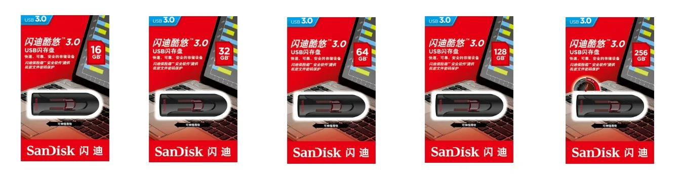 SanDisk Cruzer Glide USB флэш-накопитель 64 Гб 128 ГБ 32 ГБ 256 ГБ миниатюрный USB флеш-накопитель 3,0 до 130 МБ/с./с Флэшка высокоскоростная USB флешка 16G