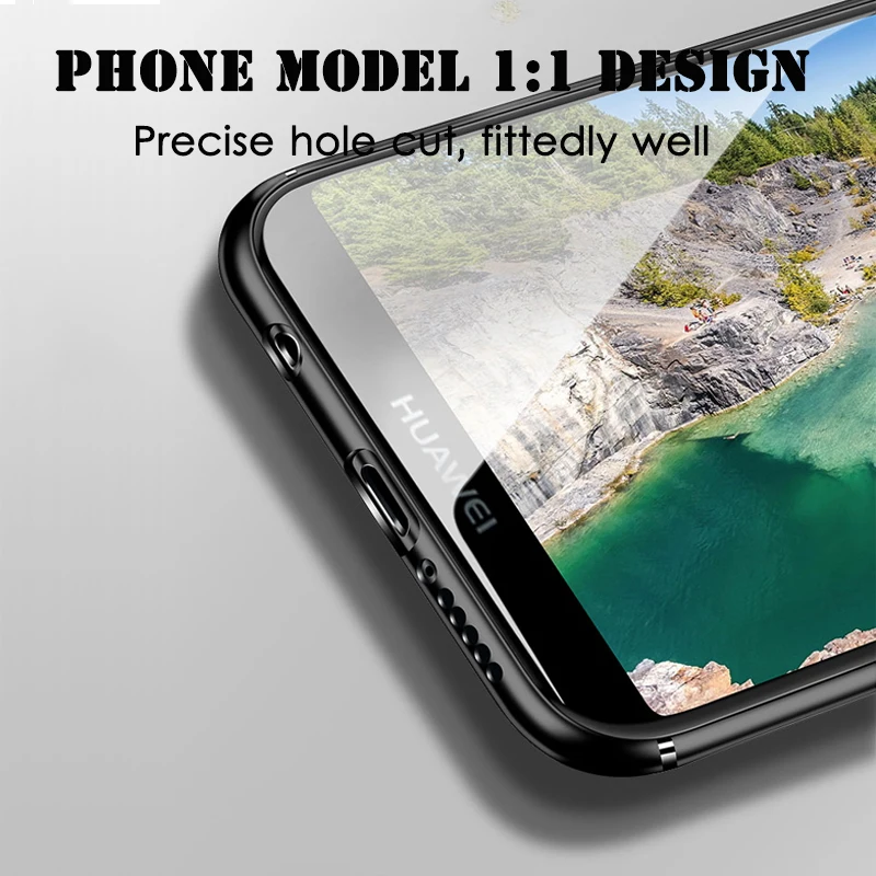 Shockproof Ultra thin Silm Cover For Huawei Honor 8 Pro V9 8A V20 8X Max 7C Full Protection Soft TPU Gel Silicone Matte Cases |