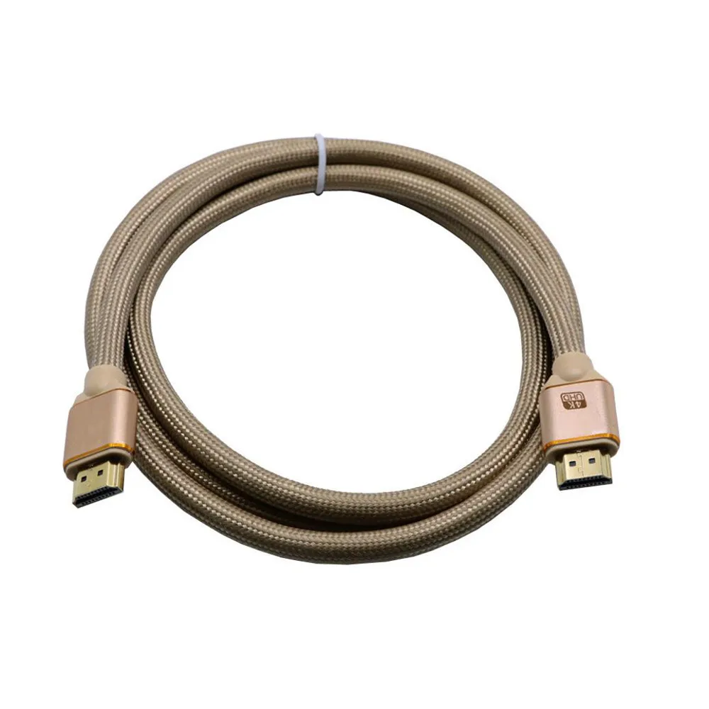 1 м 3 5 Ультра HD HDMI 19 штырьков Male мужской золотой кабель v2.0 высокоскоростной + Ethernet