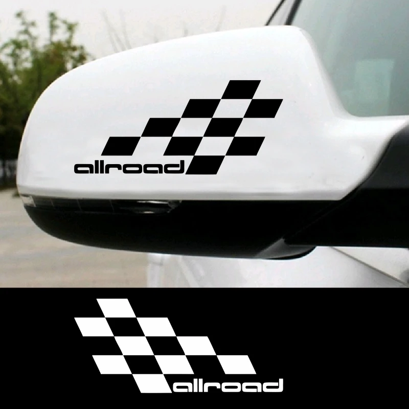 2 шт. Allroda Formula Racing Flag зеркало заднего вида Автомобильная наклейка наклейки для