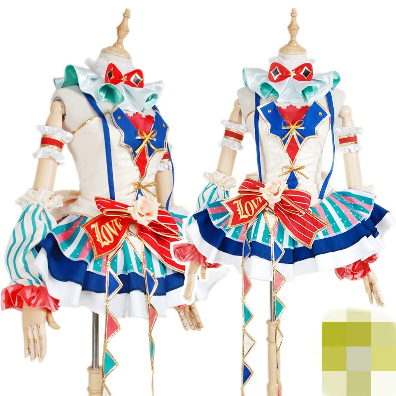 Love Live Honoka Kotori Umi Eli Nozomi Maki Rin Hanayo Нико идолированный Цирк Клоун cos платье косплей костюм на Хэллоуин