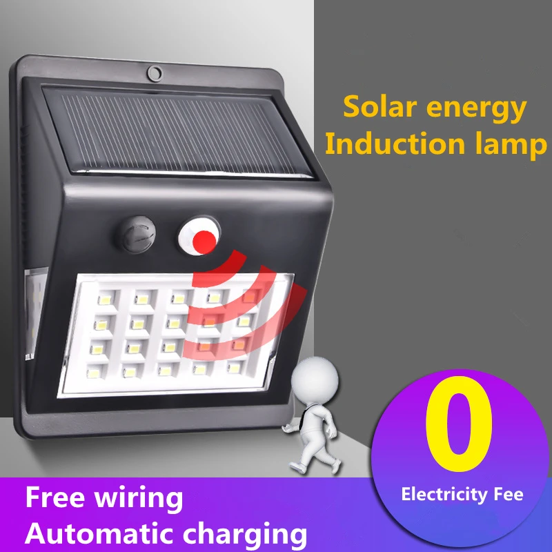 

40LED Solar Lamps Solar Powered Solar Garden Light PIR Motion Sensor Light Outdoor Lighting COB Stairs Lights Pathway Wall Lamp