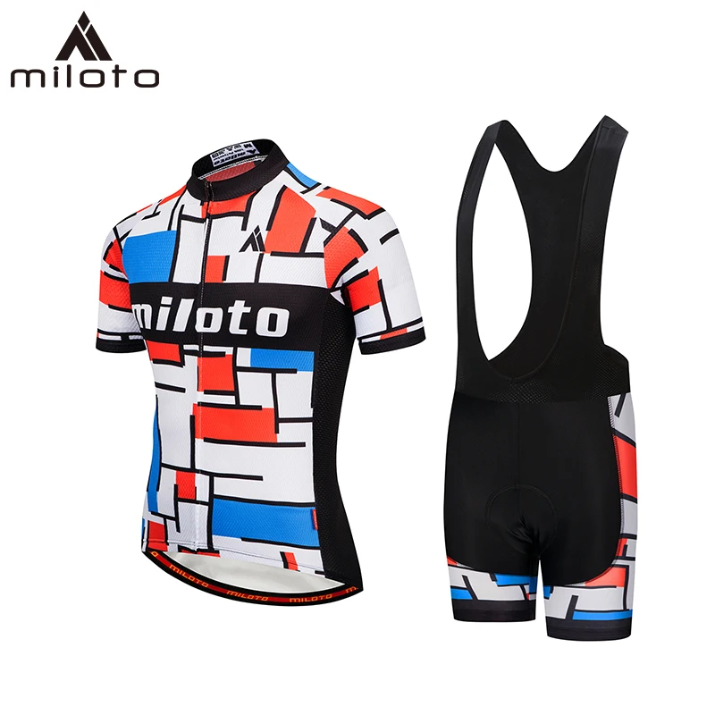 MILOTO Cycling Clothing Sets Bike Breathable Men Bicycle Wear Spring Summer Short Sleeve Jerseys suits | Спорт и развлечения