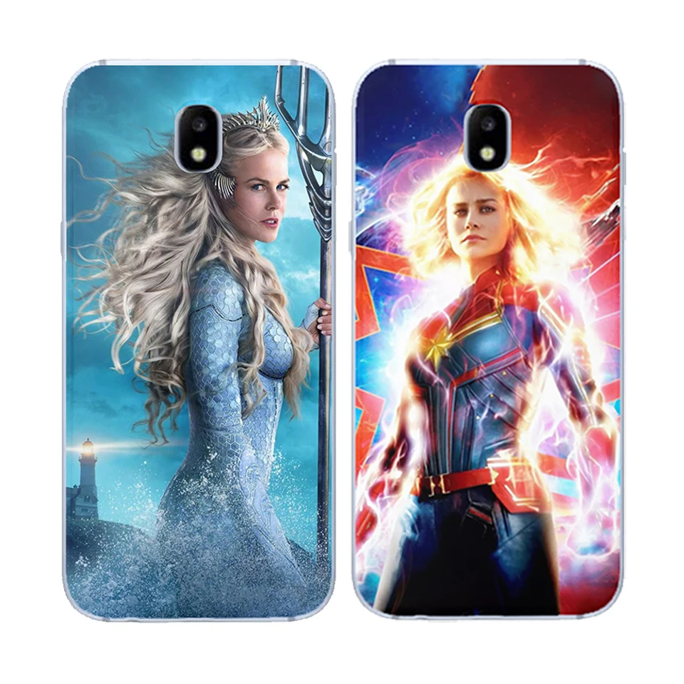 Чехол для Samsung galaxy J3 J5 J7 J8 J6 J4 Plus 2017 2018 Железный человек Капитан Америка Marvel DC