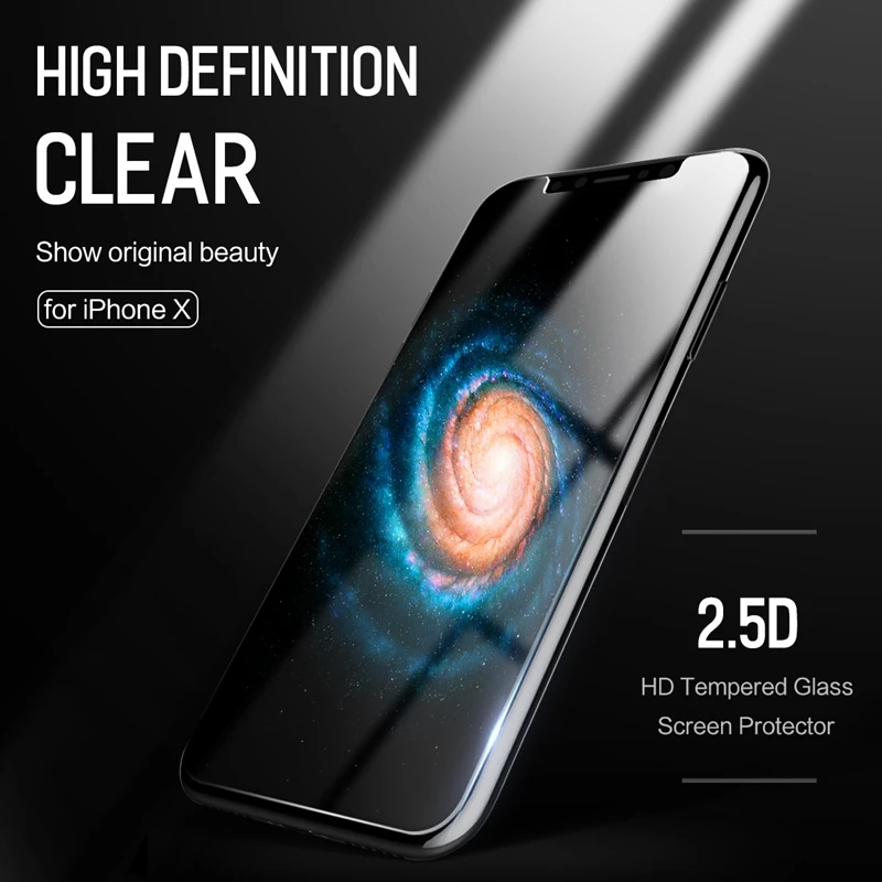 Закаленное стекло ROCK для iPhone X 9H защита экрана с защитой от синего света