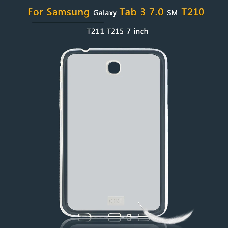 Tab 3 7.0 t210 Мягкий чехол из ТПУ с принтом "для Samsung Galaxy Tab 3 4 S S2 S3 S4 S6 10,5 10,1 9,7 8,0 7,0 SM-T810 T800 T860 T813 T830 T530 T230 P5200 крышка - Цвет: Tab 3 7.0 t210