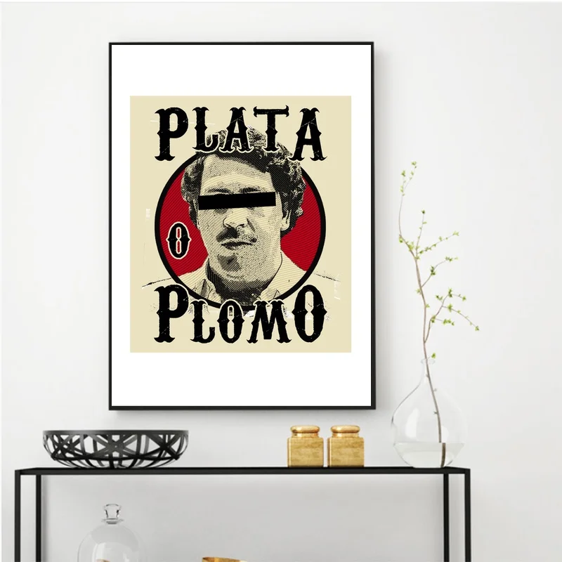 Картина на холсте с Пабло Эскобаром 24x36 дюймов|Рисование и каллиграфия| |