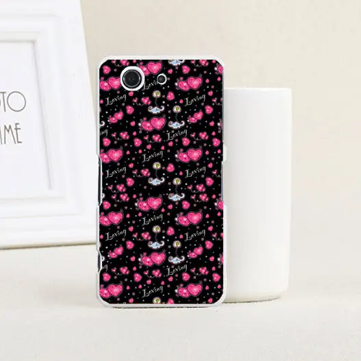 Colorful New Fashion Painting Transparent side Back Cover Cell Phone Case for Sony Xperia Z3 Compact / mini |