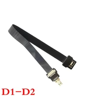micro hdmi compatible male to hdmi compatible male 90 degree fpc flat fpv hd cable for multicopter aerial photography 5cm 80cm