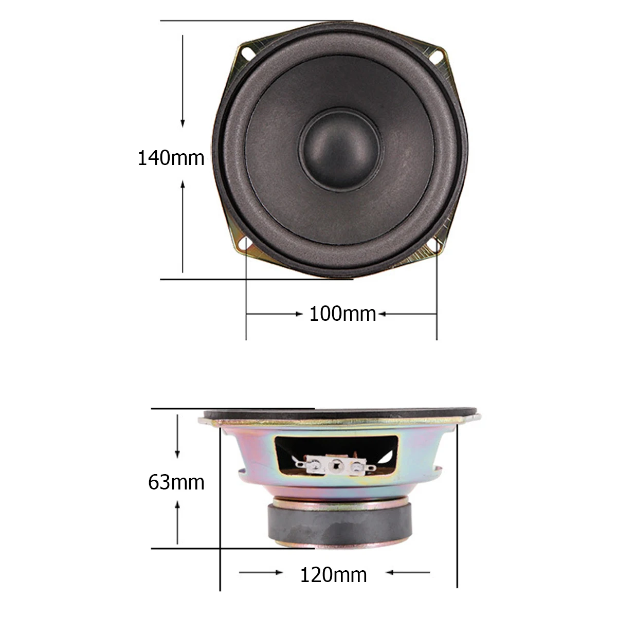 2PSC DIY сильный бас-гудок 5,25 ''аксессуары для динамиков 30 Вт сабвуфер звуковая коробка обновление двери автомобиля аудио стерео громкий динамик
