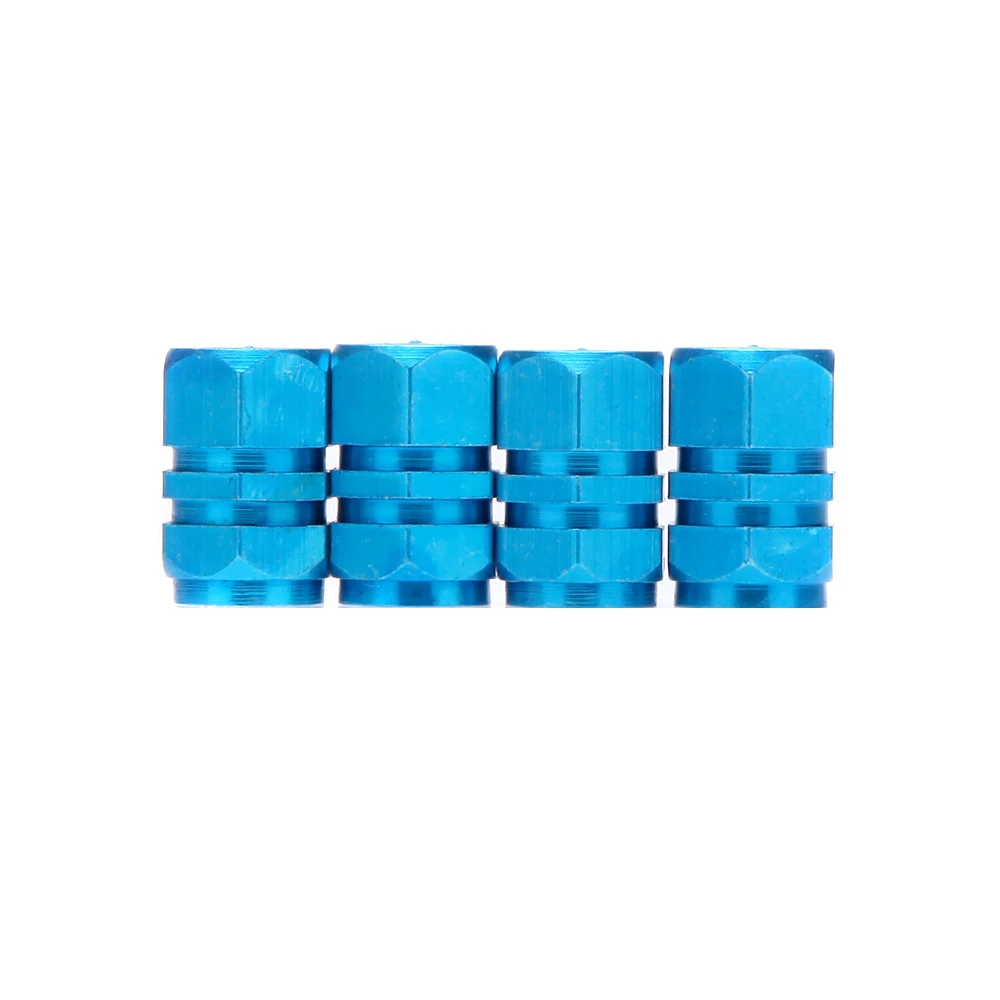 Universal 4 PCS Auto Bicycle Car Tire Cap Tyre Wheel Hexagonal Ventile Air Valve Stems Cover Airtight rims Accessories |