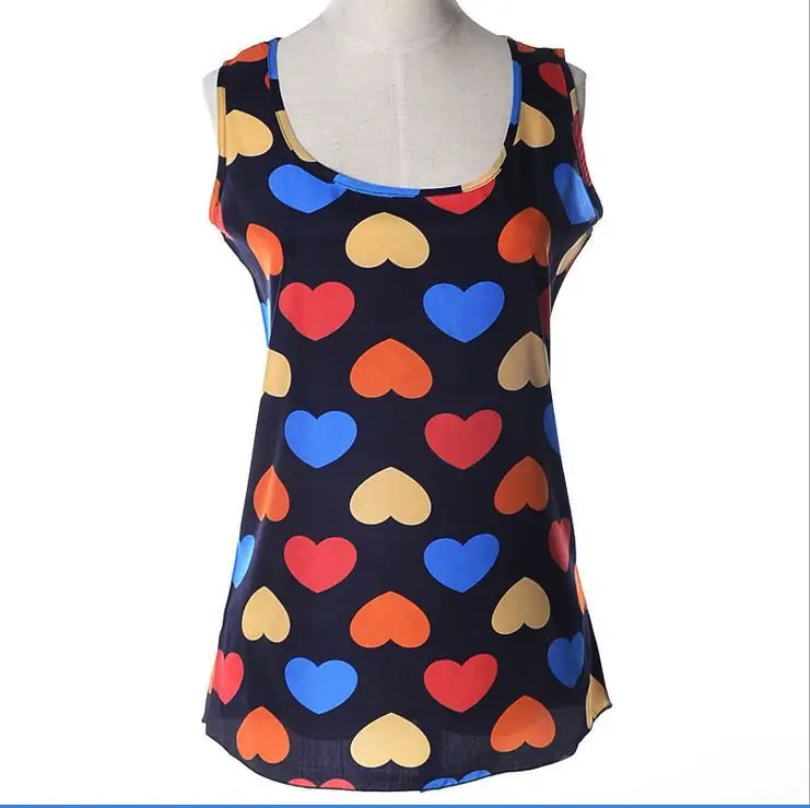 Новинка лета 2018 модные блузки в Корейском стиле женские шифоновые без рукавов с