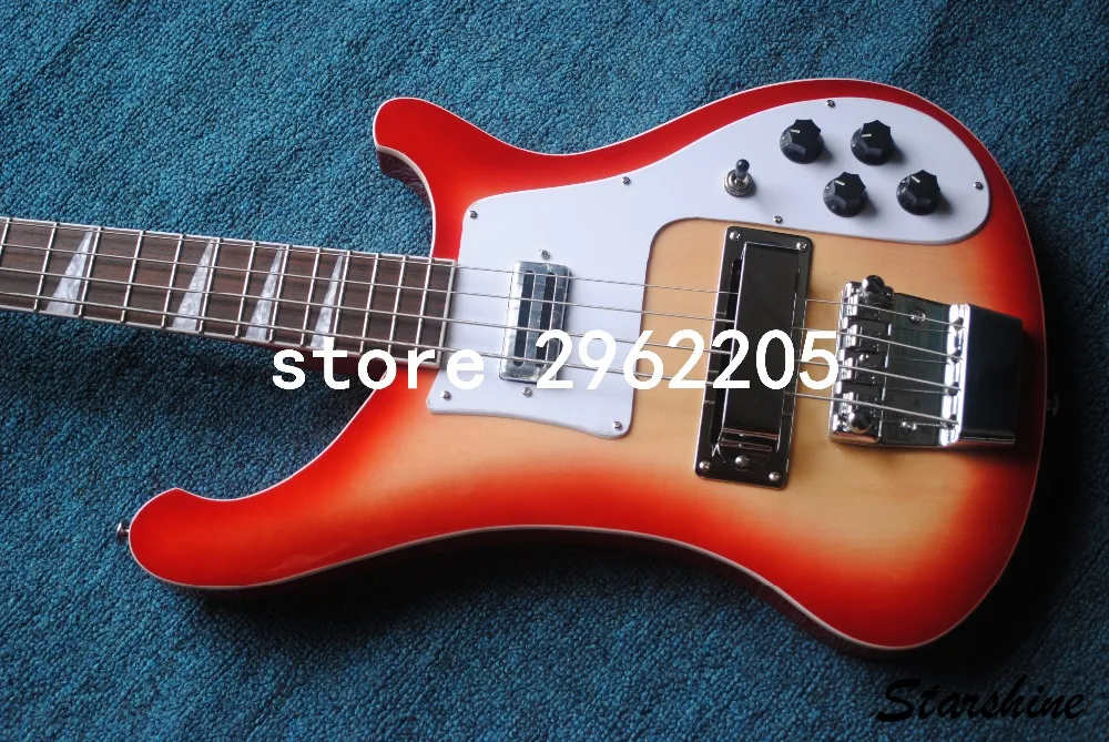 Best Bass Top quality Rick 4003 model Ricken 4 strings Electric guitar in Cherry burst color All Color are available | Спорт и