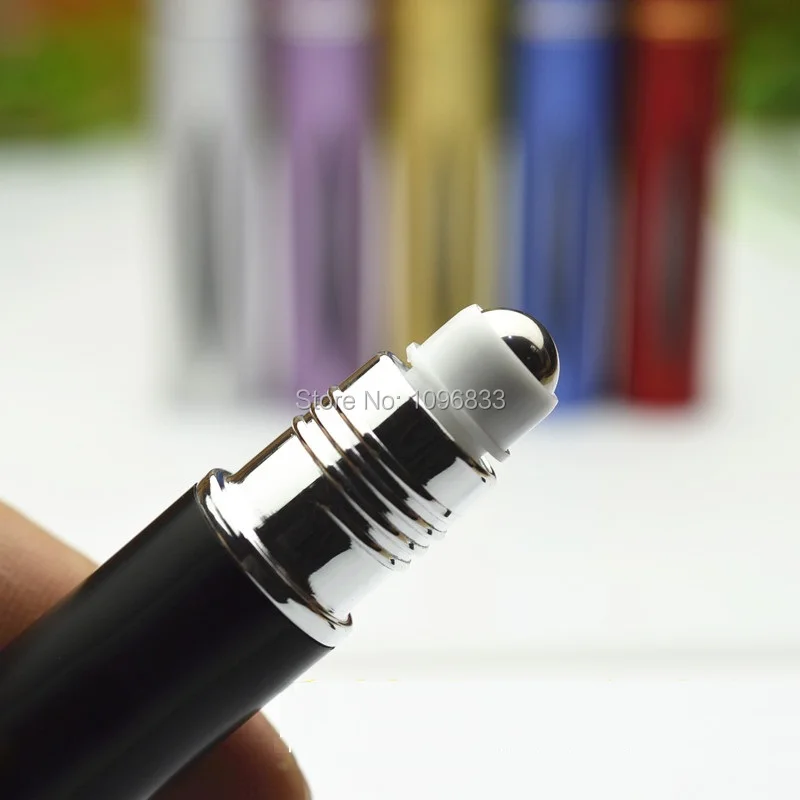 10 мл рулон на бутылке алюминиевая бутылка для парфюма с видимым окном стальной