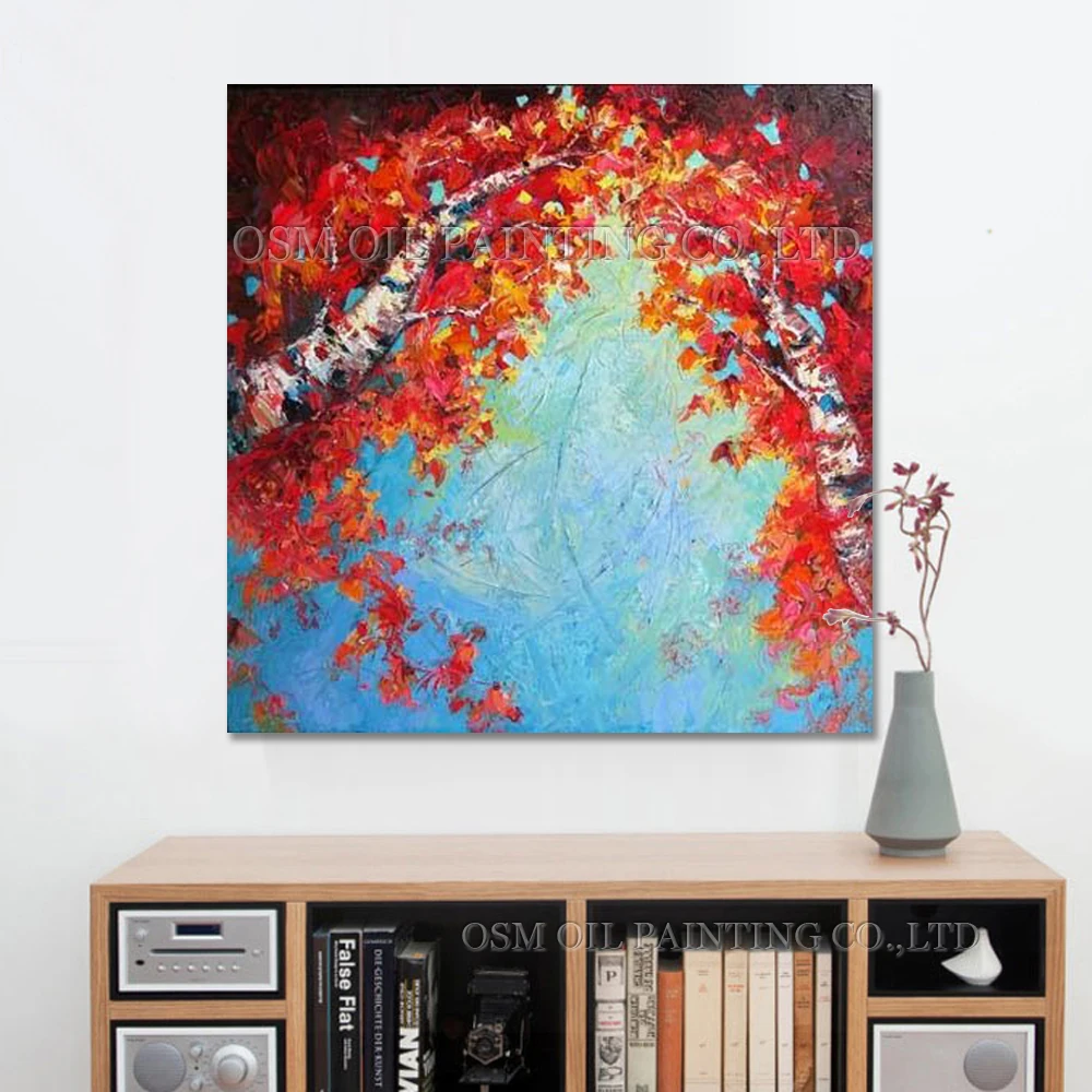 Искусный художник ручная работа высокое качество абстрактная береза пейзаж