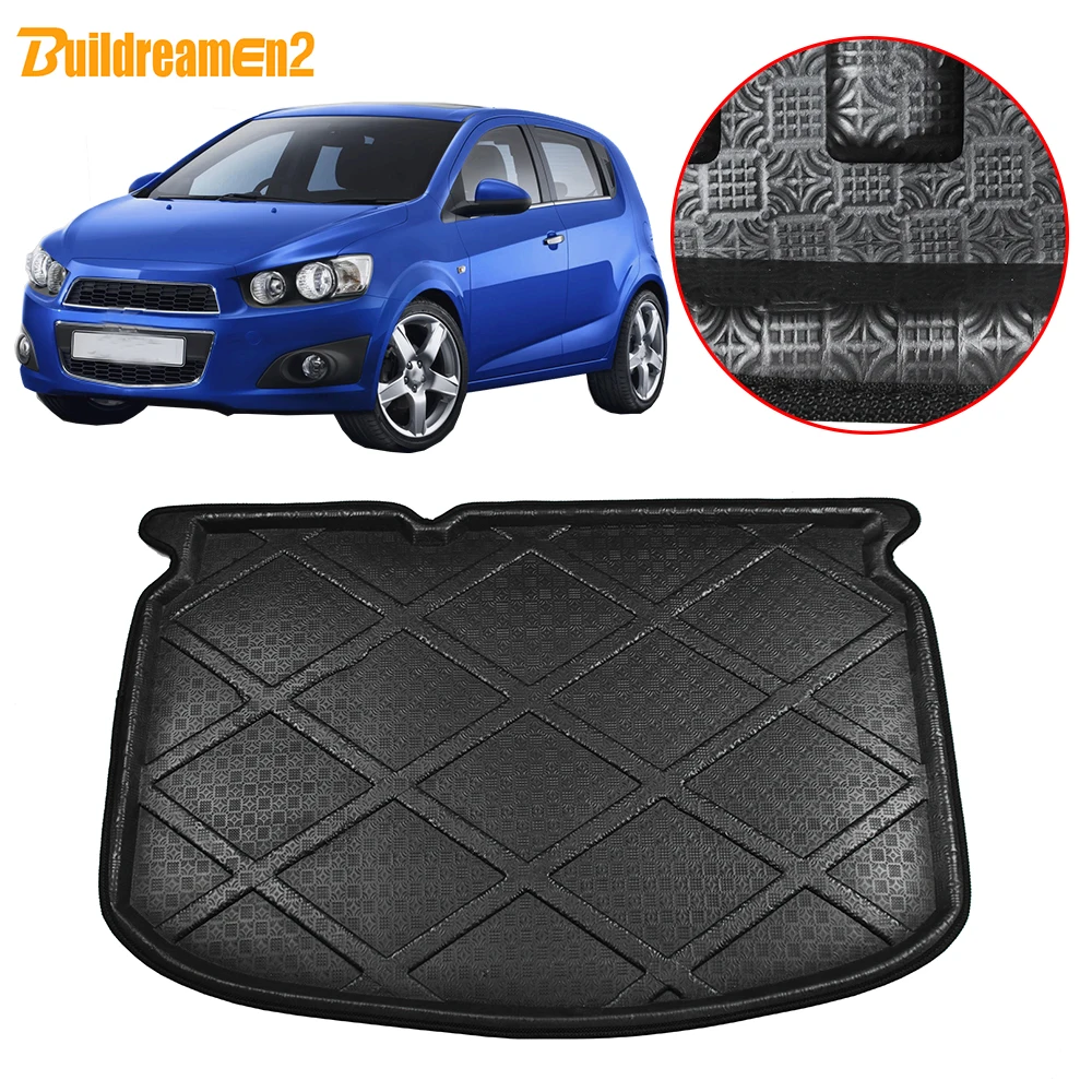 Buildreamen2 для хэтчбека Chevrolet Aveo T300 2011 2015 коврик багажника автомобиля поднос