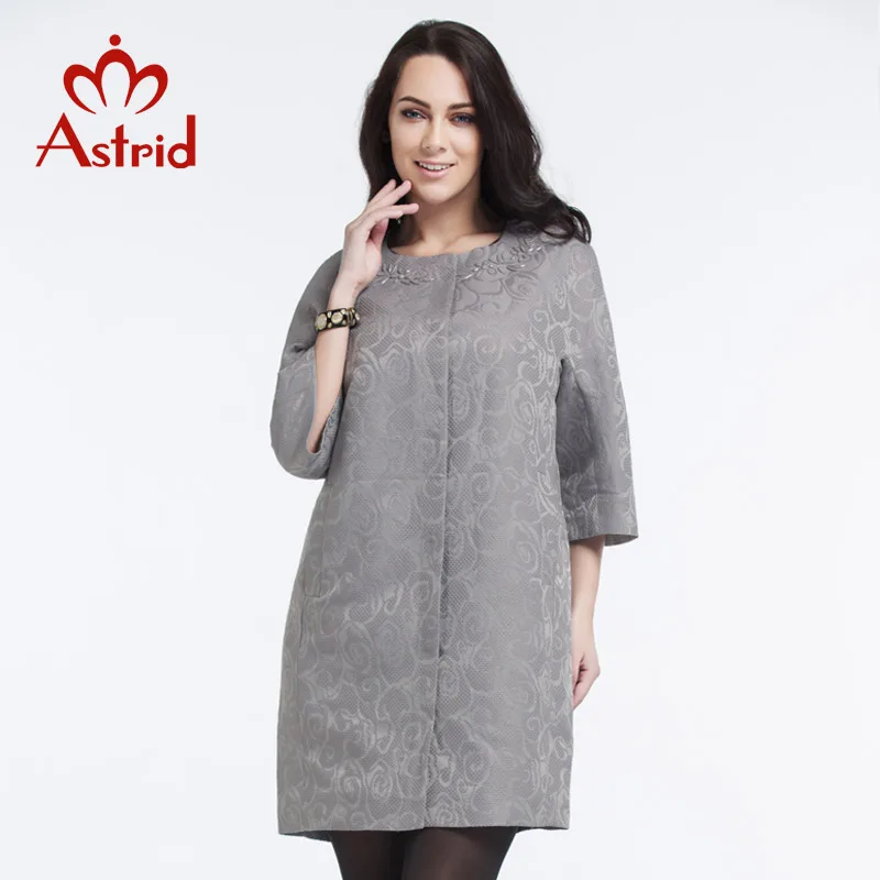 Астрид 2016 новый летний женщин высокое качество мода плащ Большой размер три