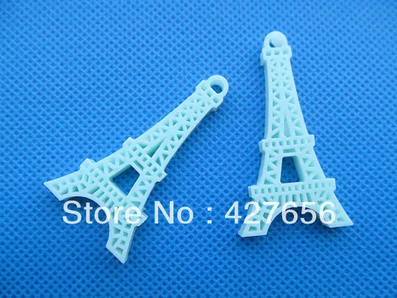 20 шт. синяя/светло-розовая Подвеска из смолы Эйфелева башня кабошон набор для