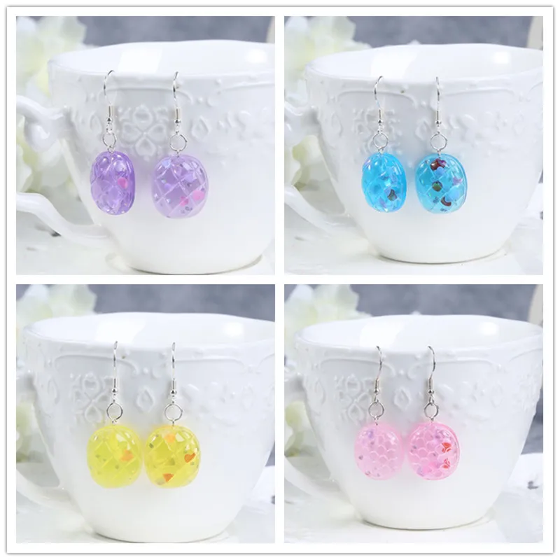 1 пара модные милые серьги в форме конфет из смолы для девочек Япония/Корея