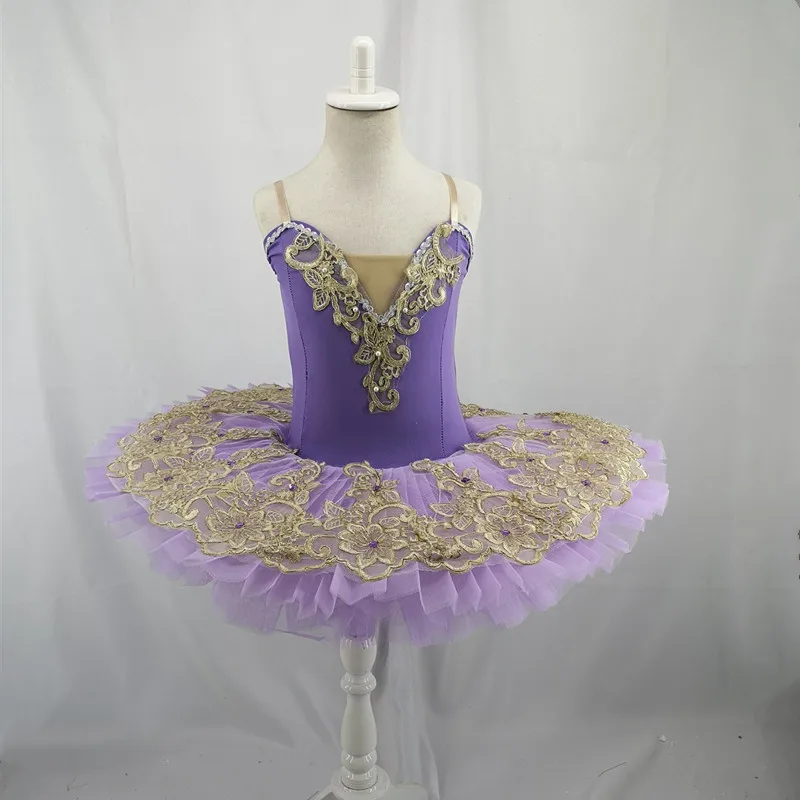 Балетная пачка белого и фиолетового цвета профессиональная балетная для