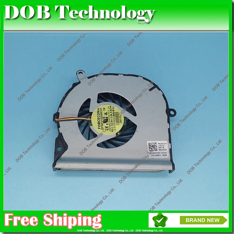 

For DELL studio 15Z 1569 P06F CPU COOLING FAN for 49RM6FAWI00 DFS531005MC0T F9J2 CN-0D355P D355P New Laptop Fan