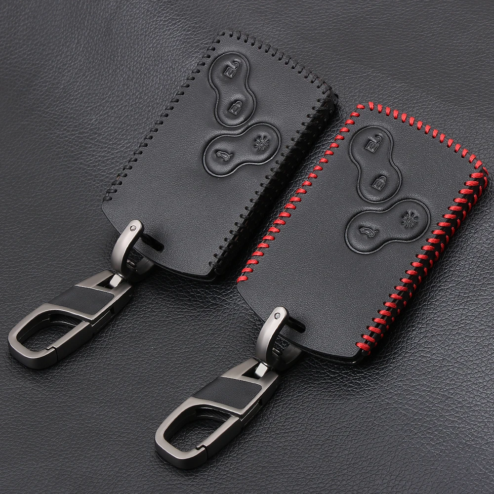 VCiiC кожаная мужская сумка для ключей чехол Renault Koleos Лагуна 2 3 Megane 1 Sandero Scenic Captur Clio